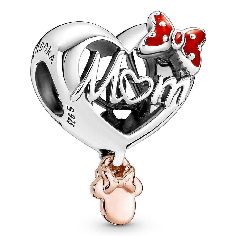 Pandora Disney Minnie Mouse Mom Heart Charm