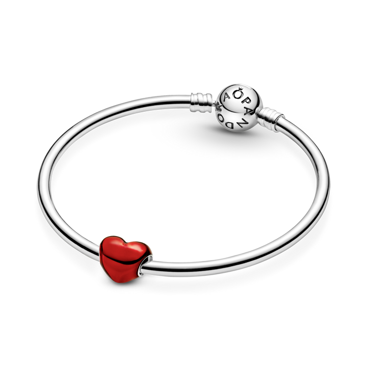 Pandora Metallic Red Heart Charm – Pancharmbracelets