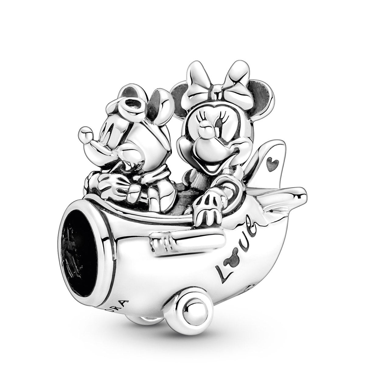 Pandora Disney Mickey Mouse & Minnie Mouse Airplane Charm