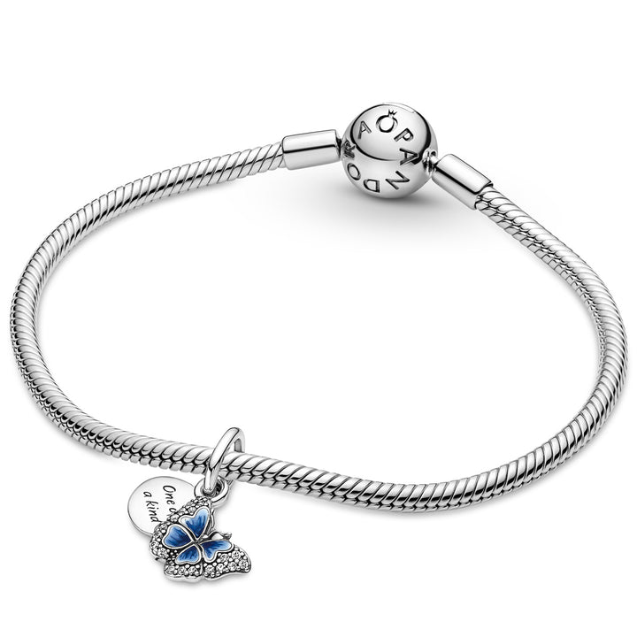 Pandora Blue Butterfly & Quote Double Dangle Charm – Pancharmbracelets