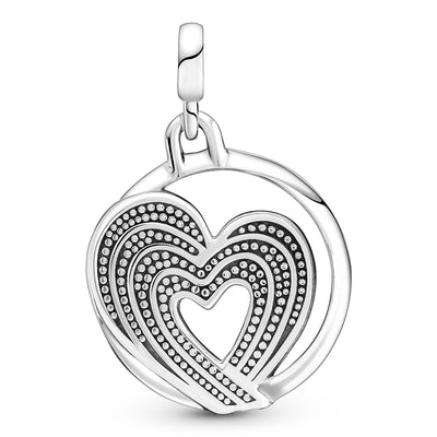 Pandora ME Rainbow Heart of Freedom Medallion