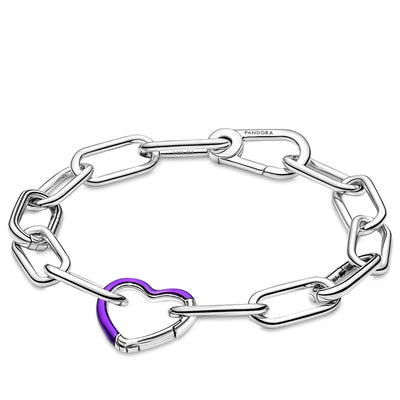 Pandora ME Bright Purple Styling Heart Connector