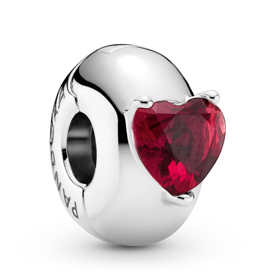 Pandora Red Heart Solitaire Clip Charm – Pancharmbracelets