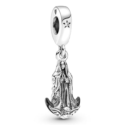 Pandora Virgin of Guadalupe Motif Dangle Charm