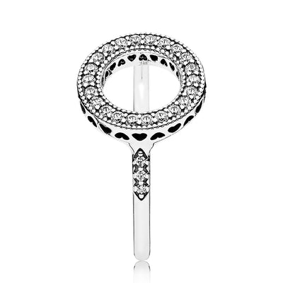 Pandora Hearts of Pandora Halo, Clear CZ Ring