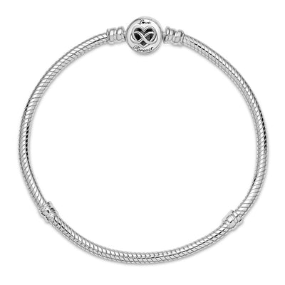 Pandora Moments Infinity Heart Clasp Snake Chain Bracelet