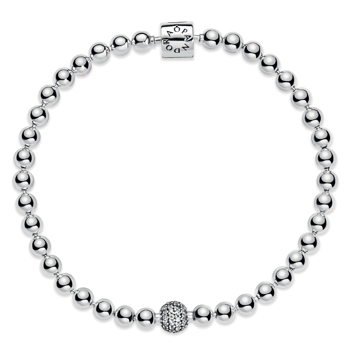 Pandora Beads & Pavé Bracelet