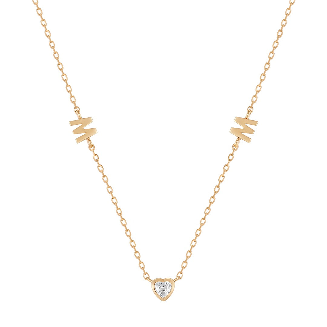 MAE | White Sapphire Mom Necklace