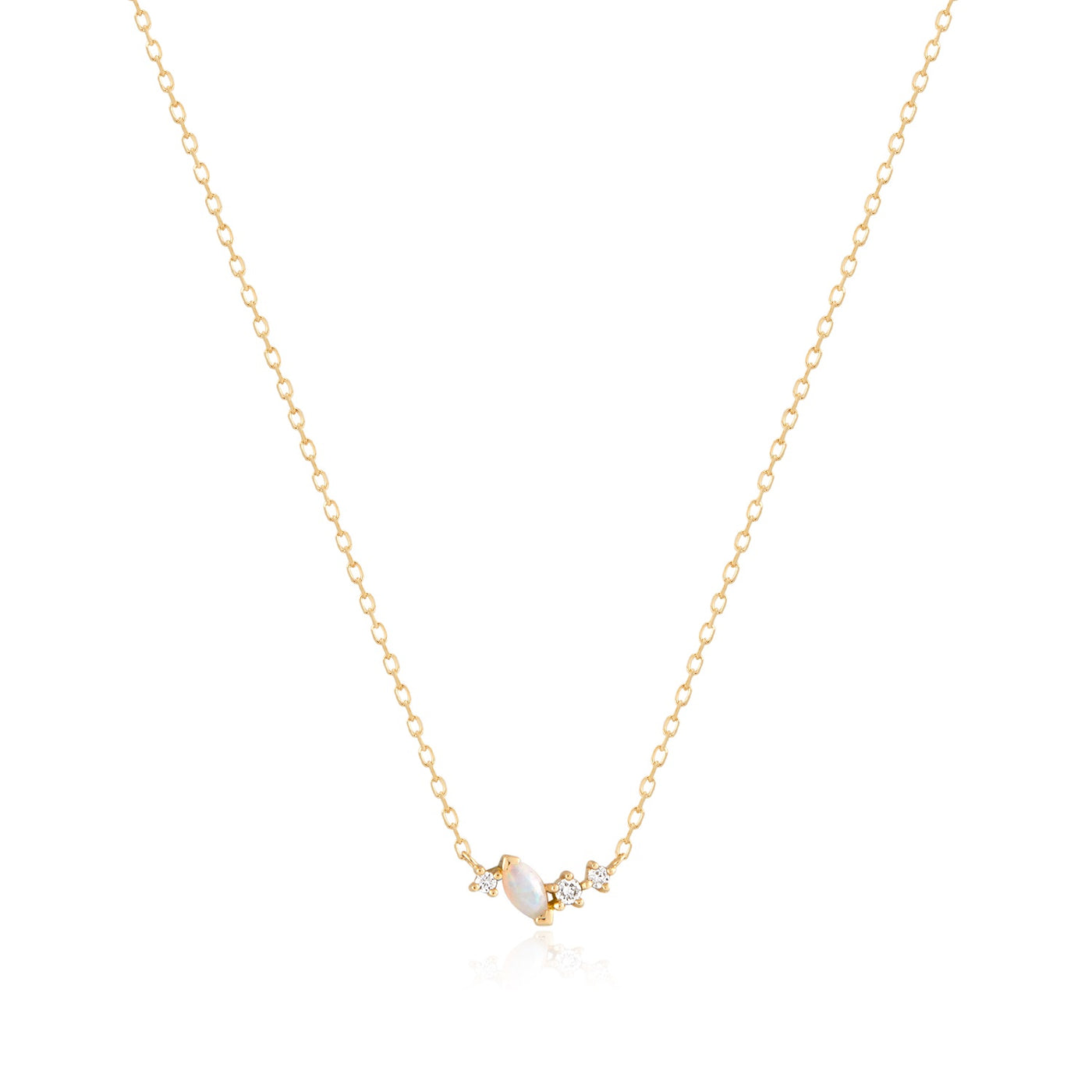 ZEPHYR | Opal and Lab-Grown Diamond Necklace