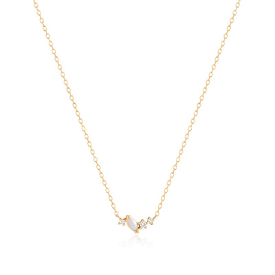 ZEPHYR | Opal and Lab-Grown Diamond Necklace