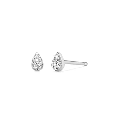 ROSA | Diamond Pave Teardrop Studs