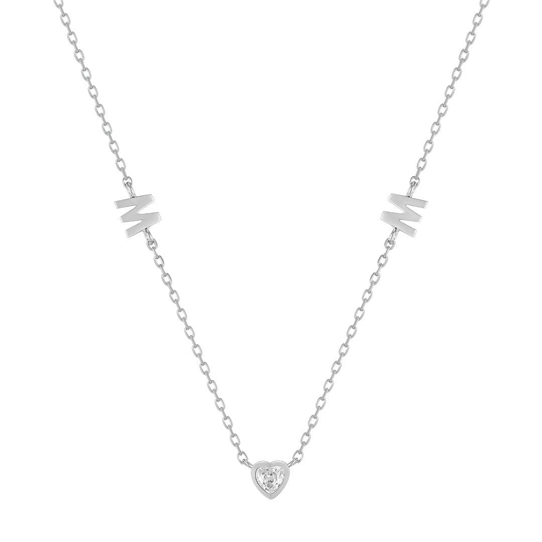 MAE | White Sapphire Mom Necklace