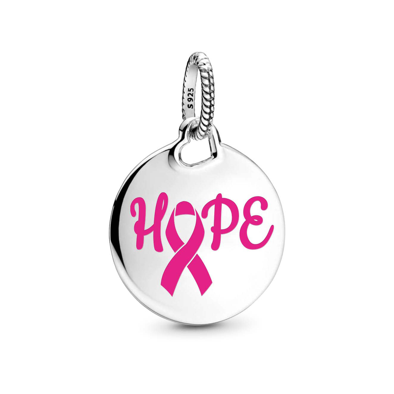 Pandora Hope Pink Ribbon Pendant