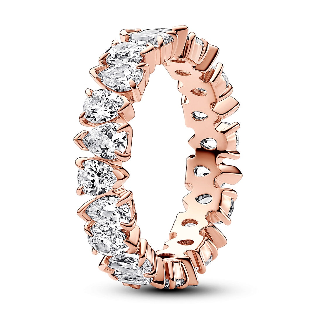 Alternating Sparkling Band Ring