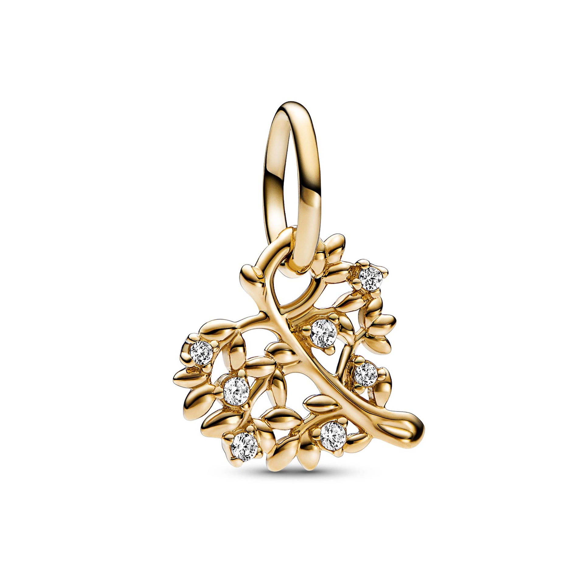 Pandora Sparkling Heart & Family Tree Dangle Charm – Pancharmbracelets