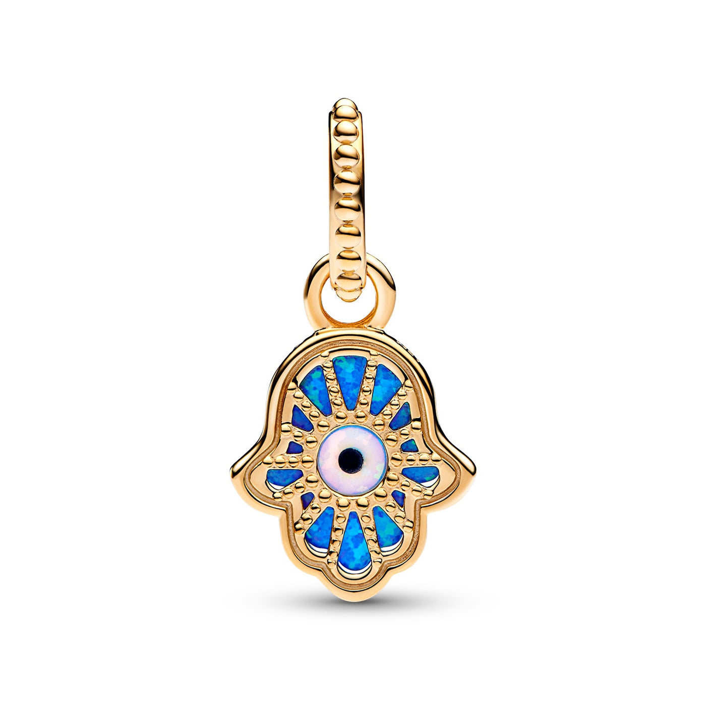 792808c01 Pandora Opalescent Blue Hamsa Hand Dangle Charm – Pancharmbracelets