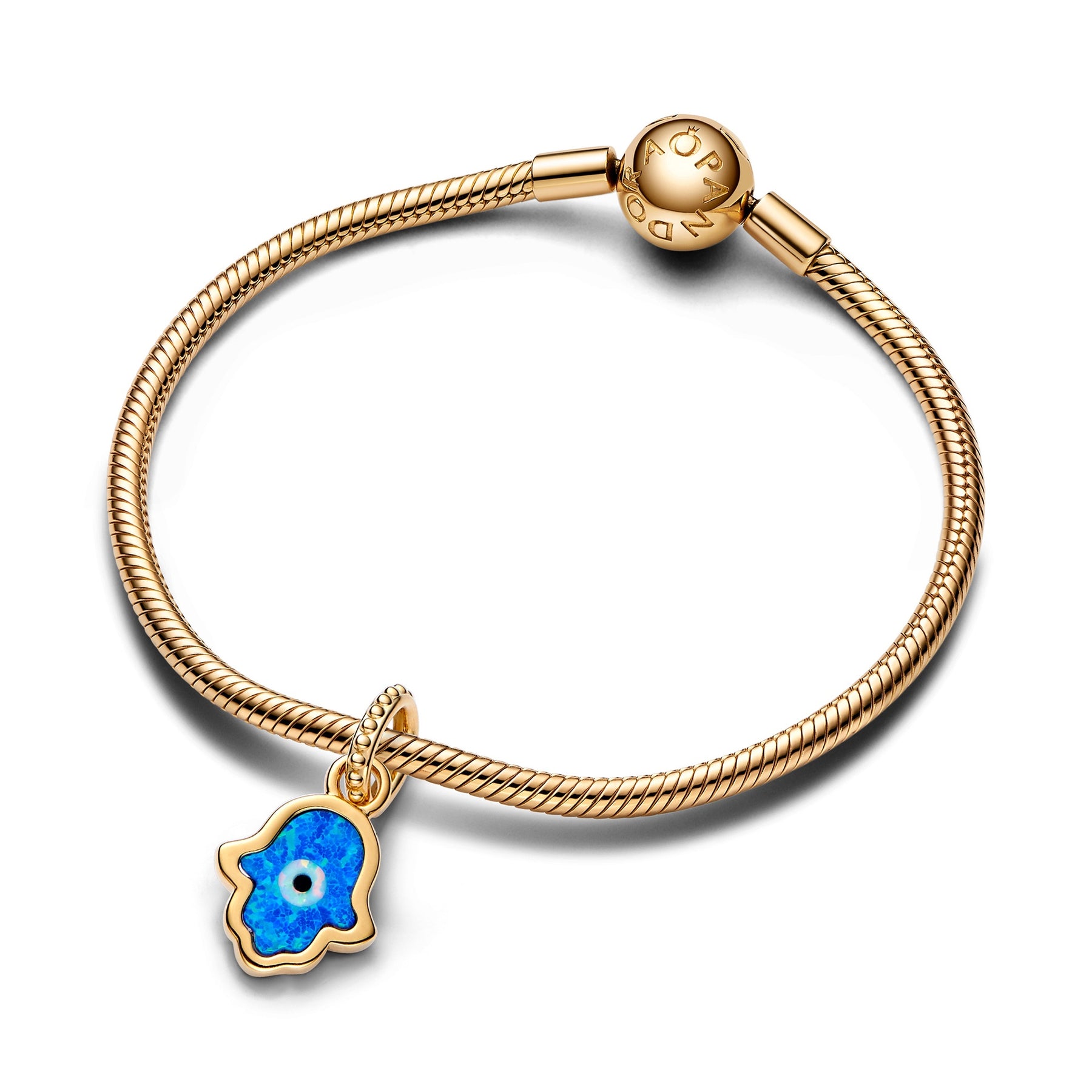 792808c01 Pandora Opalescent Blue Hamsa Hand Dangle Charm – Pancharmbracelets