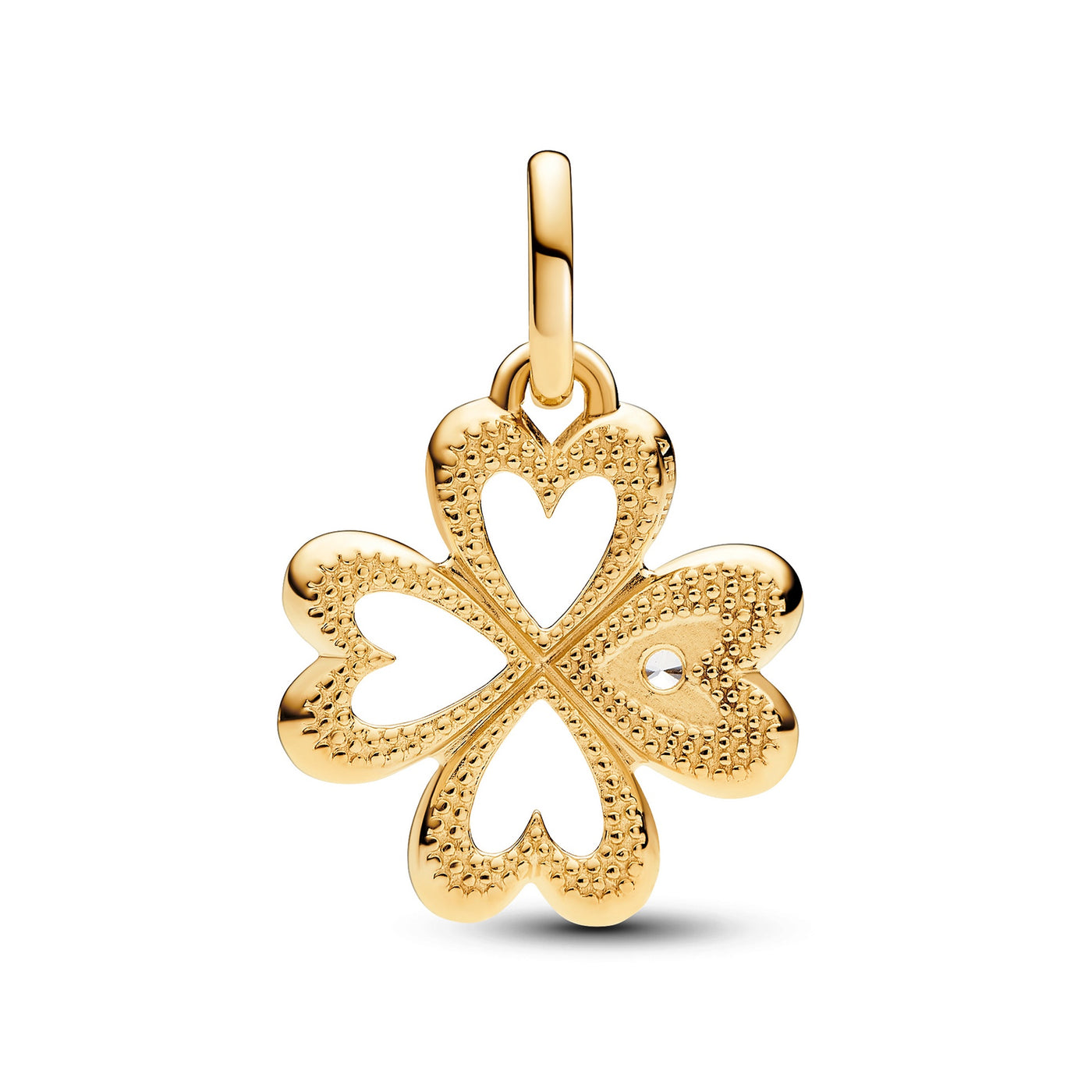 Pandora ME Heart Four-leaf Clover Medallion Charm