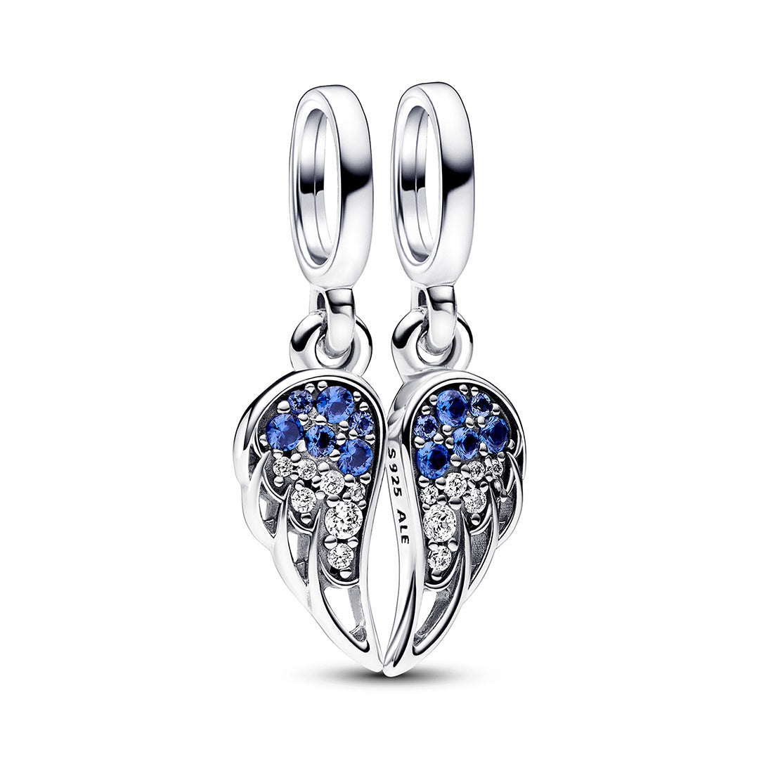 Pandora Sparkling Splitable Angel Wings Dangle Charm – Pancharmbracelets
