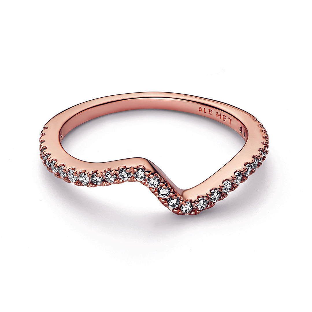 Pandora Sparkling Wave Ring Pancharmbracelets