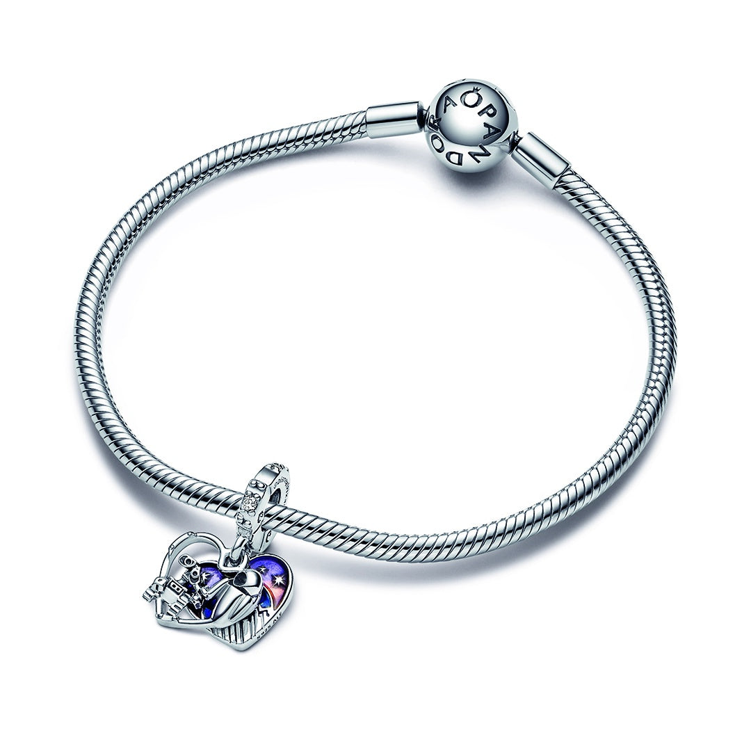 Pandora Disney Pixar Wall E Eve Glow in the dark Dangle Charm Pancharmbracelets