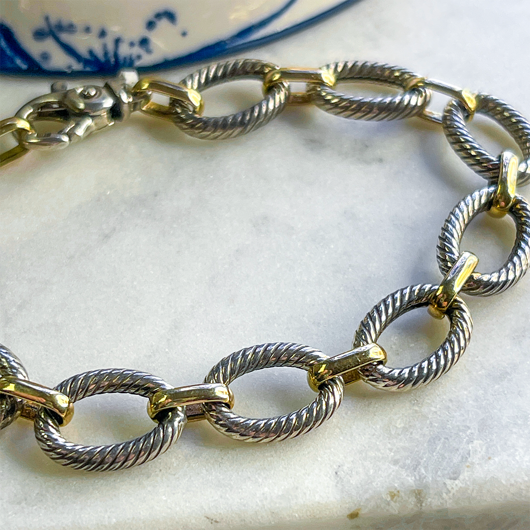 Textured Link Bracelet