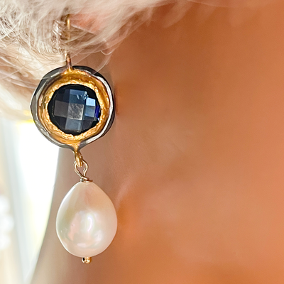 Pearl & Colored Stone Earrings