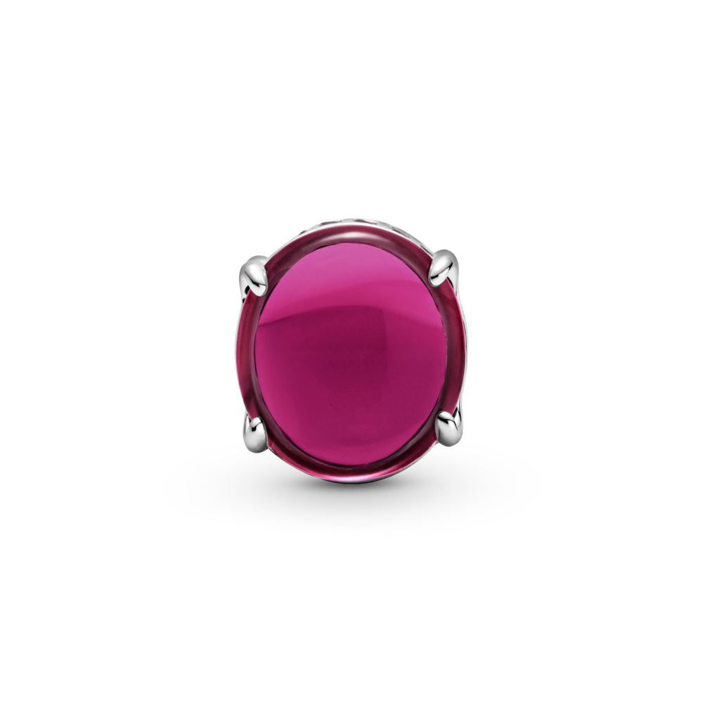 Pandora Fuchsia Oval Cabochon Charm