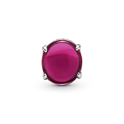 Pandora Fuchsia Oval Cabochon Charm