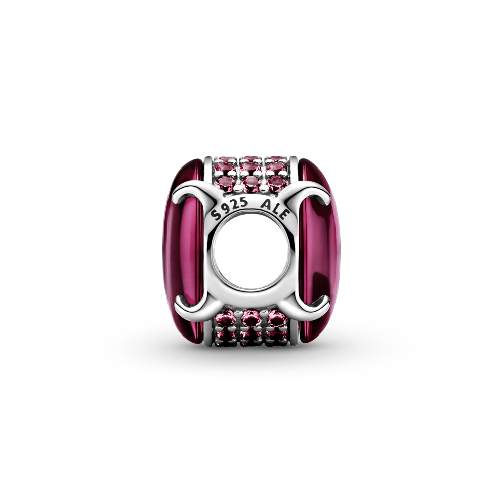 Pandora Fuchsia Oval Cabochon Charm