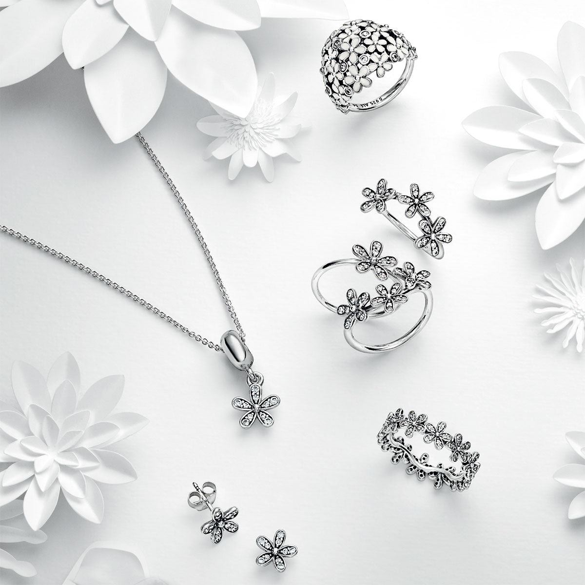 Pandora Daisy Flower Ring – Pancharmbracelets - Main Image