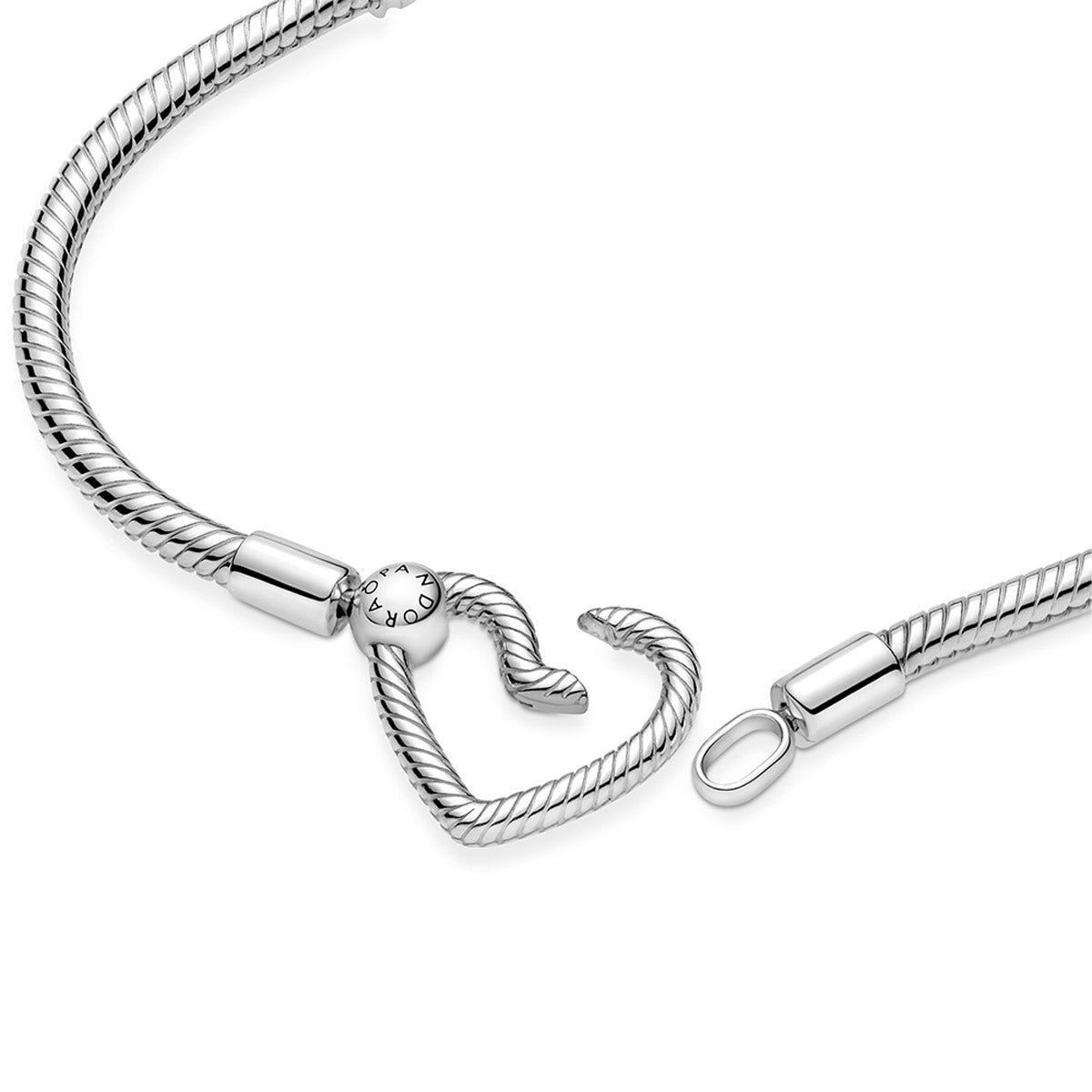Snake Chain Bracelet Adjustable Charm Bracelet With Heart - Temu