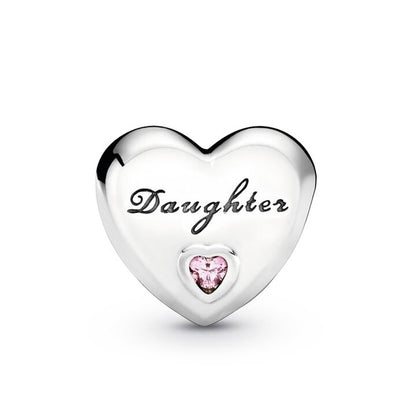Pandora Daughter's Love with Pink CZ Charm
