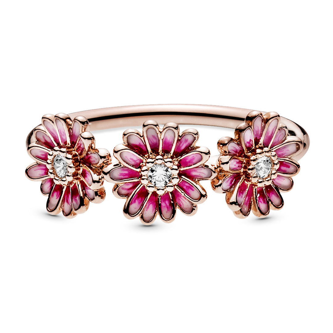 Pandora Pink Daisy Flower Ring – Pancharmbracelets