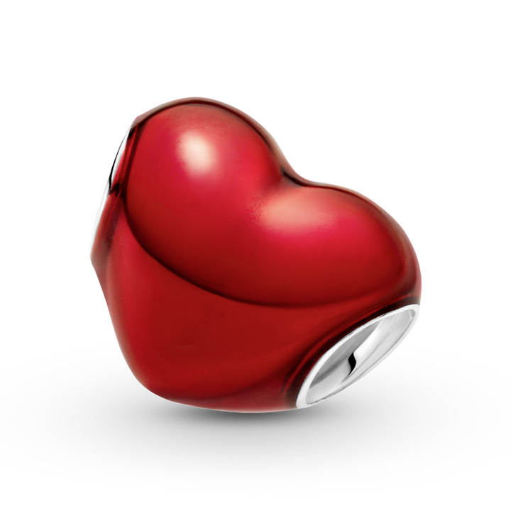 Pandora Metallic Red Heart Charm – Pancharmbracelets