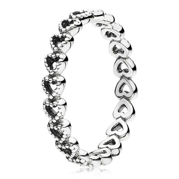 Pandora Band of Hearts Ring Sterling Silver